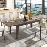 Dining Table , 106.3 in Large Extendable Kitchen Table