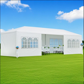 10x30' Outdoor Garden Gazebo Wedding Party Tent Canopy Marquee with 8 Removable Sidewalls (Old Sku: W2185P192587)