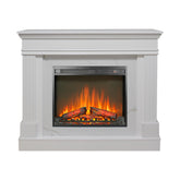 44' Electric Fireplace with Mantel for Living Room or Bedroom,23' Fireplace Insert Heater, Realistic Log and Flame Effect, Remote Control, Timer