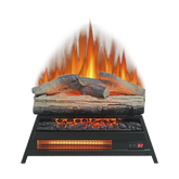 23 inch Electric Fireplace 3D Log set insert, Infrared Fireplace Heater for Indoor