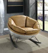Pippin Morocco Top Grain Leather Rocking Chair