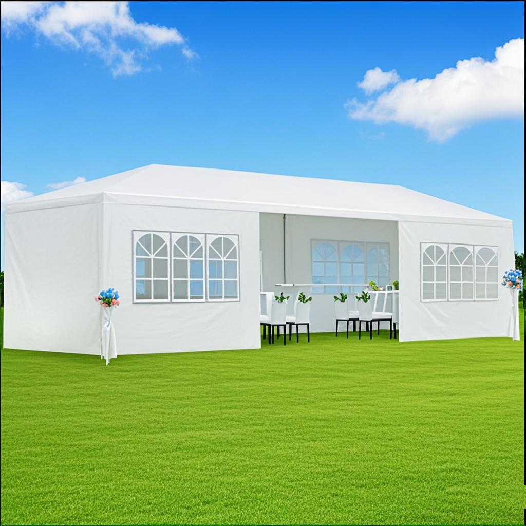 10x30' Outdoor Garden Gazebo Wedding Party Tent Canopy Marquee with 8 Removable  Sidewalls (Old Sku: W2185P192587)