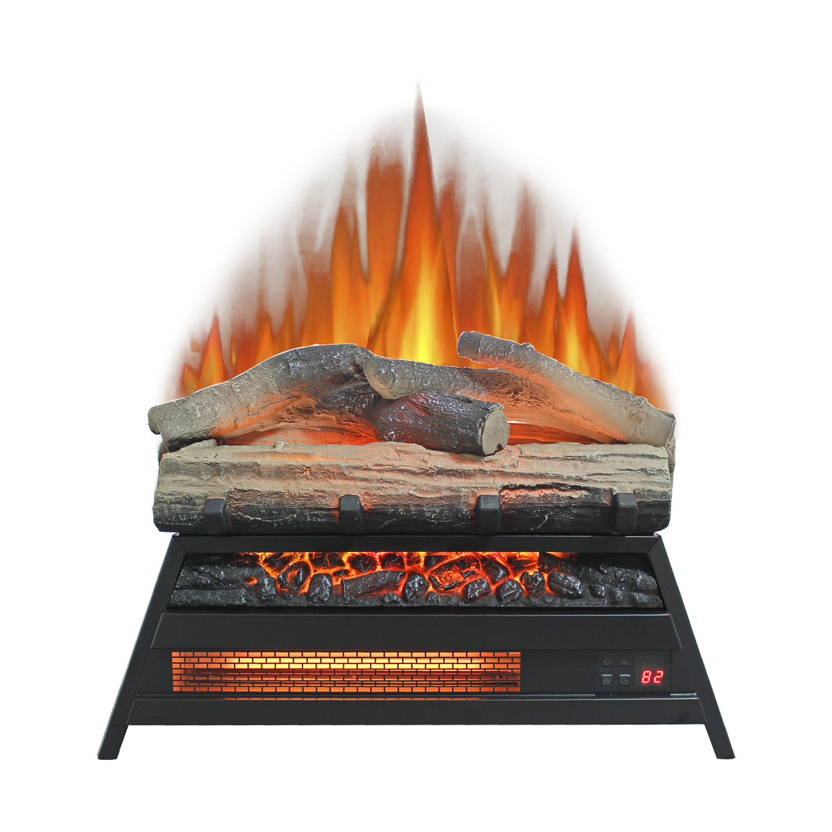 23 inch Electric Fireplace  3D Log set insert, Infrared Fireplace Heater for Indoor