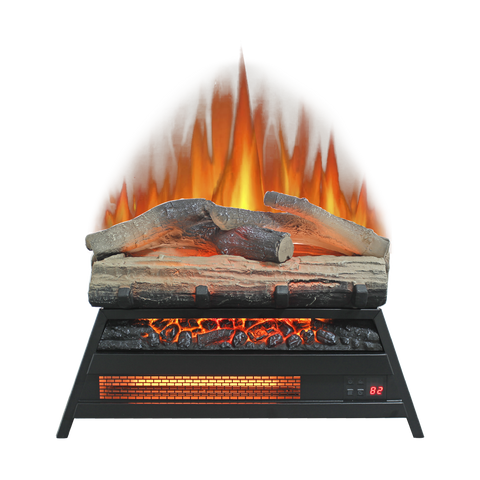 23 inch Electric Fireplace  3D Log set insert, Infrared Fireplace Heater for Indoor