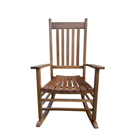 BALCONY PORCH Adult Rocking Chair Brown Solid Wood
